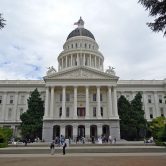 The California Capitol building in Sacramento.