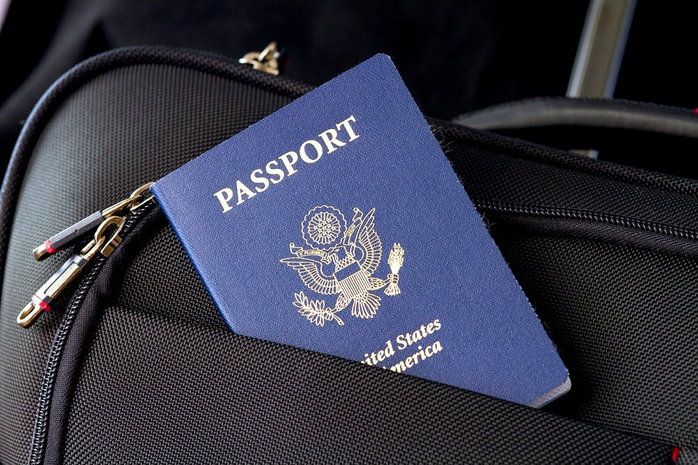 US Passport, travel, luggage, suitcase