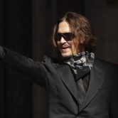Actor Johnny Depp arrives at the High Court in London.