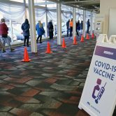 A Covid-19 vaccination site in Minnesota