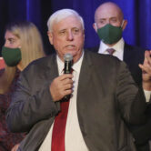West Virginia Governor Jim Justice speaks during an event.