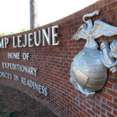 The entrance to Camp Lejeune, North Carolina