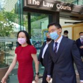 Huawei CFO Meng Wanzhou leaves a courthouse