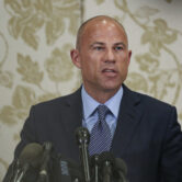 Michael Avenatti during a news conference in Chicago.