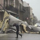 Hurricane damage in New Orleans