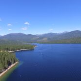 Aerial view of Idaho's Priest Lake.