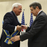 Senator Robert Menendez receives Cyprus’ highest honor from President Nicos Anastasiades.