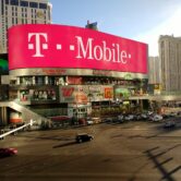 T-Mobile sign Las Vegas Strip