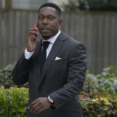 British rapper Dizzee Rascal arrives to appear at Croydon Magistrates Court in London.