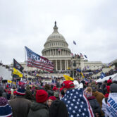 Supporters of President Donald Trump rally at the U.S. Capitol on Jan. 6.