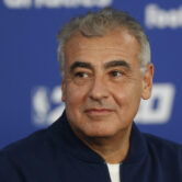 Milwaukee Bucks co-owner Marc Lasry attends a press conference.