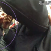 A circle is drawn around Thomas Sibick in body cam footage of the Jan. 6 Capitol riot