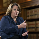 Deputy Attorney General Lisa Monaco speaks to the AP during an interview.