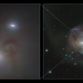 A pair of blackholes in a neighboring galaxy