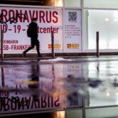 An abandoned coronavirus test center in Germany