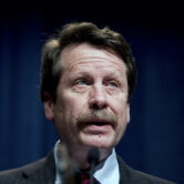 Robert Califf speaks at a news conference in Washington in 2016.
