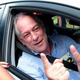 Ciro Gomes is pictured after voting in Brazil in 2018.