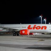 Lion Air's Boeing 737 Max 8 sits on the tarmac at Ngurah Rai International Airport.
