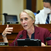 Mary Gay Scanlon speaks during a House Judiciary subcommittee hearing.