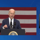 President Joe Biden gives a speech in Pittsburgh, Pennsylvania on Jan. 28, 2022.