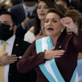 Xiomara Castro is sworn in as Honduras' first female president.