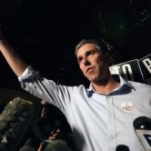 Beto O'Rourke at a Texas primary election event