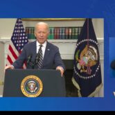 President Joe Biden calls on Congress to freeze permanent normal trade relations with Russia during a speech on March 11, 2022.