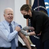 President Biden gets his second Covid-19 booster shot