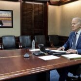 President Joe Biden meets virtually with China’s Xi Jinping