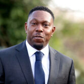 British rapper Dizzee Rascal arrives to appear at Wimbledon Magistrates Court in London.