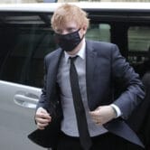 Ed Sheeran arrives for court in London.