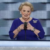Madeleine Albright speaks during the Democratic National Convention in Philadelphia in 2016.