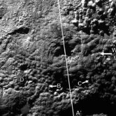 Satellite photo of Pluto.