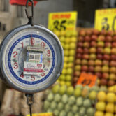 Fruit scale at wholesale foods market