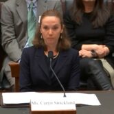 Caryn Devins Strickland testifies before the Subcommittee on Courts, Intellectual Property and the Internet, on legislation that would expand federal protections for employees of the federal judiciary on March 17, 2022.