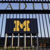 The University of Michigan football stadium is shown in Ann Arbor.