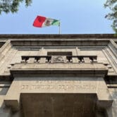 Flag over Mexico's Supreme Court