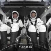 Crew aboard the SpaceX Dragon spacecraft.