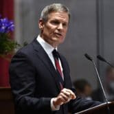Tennessee Gov. Bill Lee speaks at the state Capitol