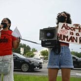 Abortion rights protesters in Florida
