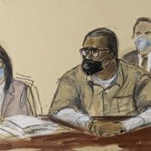 R. Kelly at his New York sentencing hearing