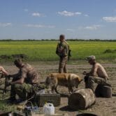 Troops take a break in eastern Ukraine