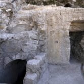An archaeological find in the Old City of Jerusalem.
