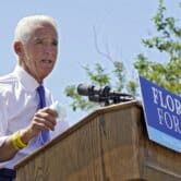 Congressman Charlie Crist speaks at a campaign rally