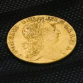 A King George III gold guinea discovered in an excavation site in New Jersey.