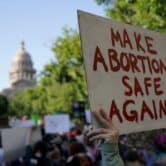 Abortion rights protesters near the Texas Capitol
