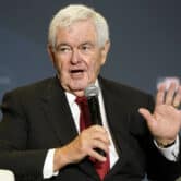 Newt Gingrich speaks at an event in Washington.