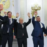 Putin celebrates annexation announcement
