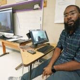 A teacher talks about remote learning in his classroom.