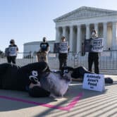 Supreme Court PETA protesters